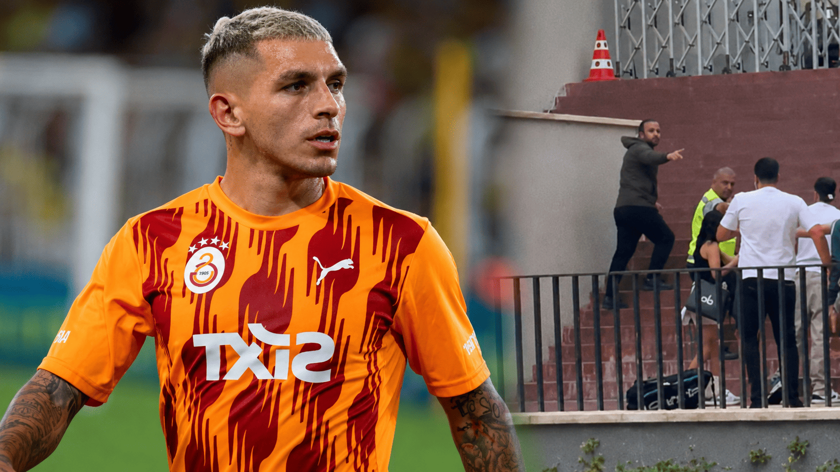 Yıldız futbolcuya yumruk atan şüpheli adliyeye götürüldü