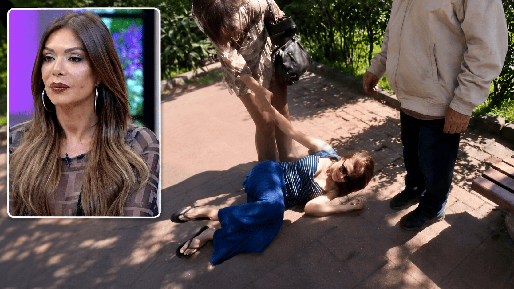Sevda Demirel Maçka Parkı’nda talihsiz kaza geçirdi