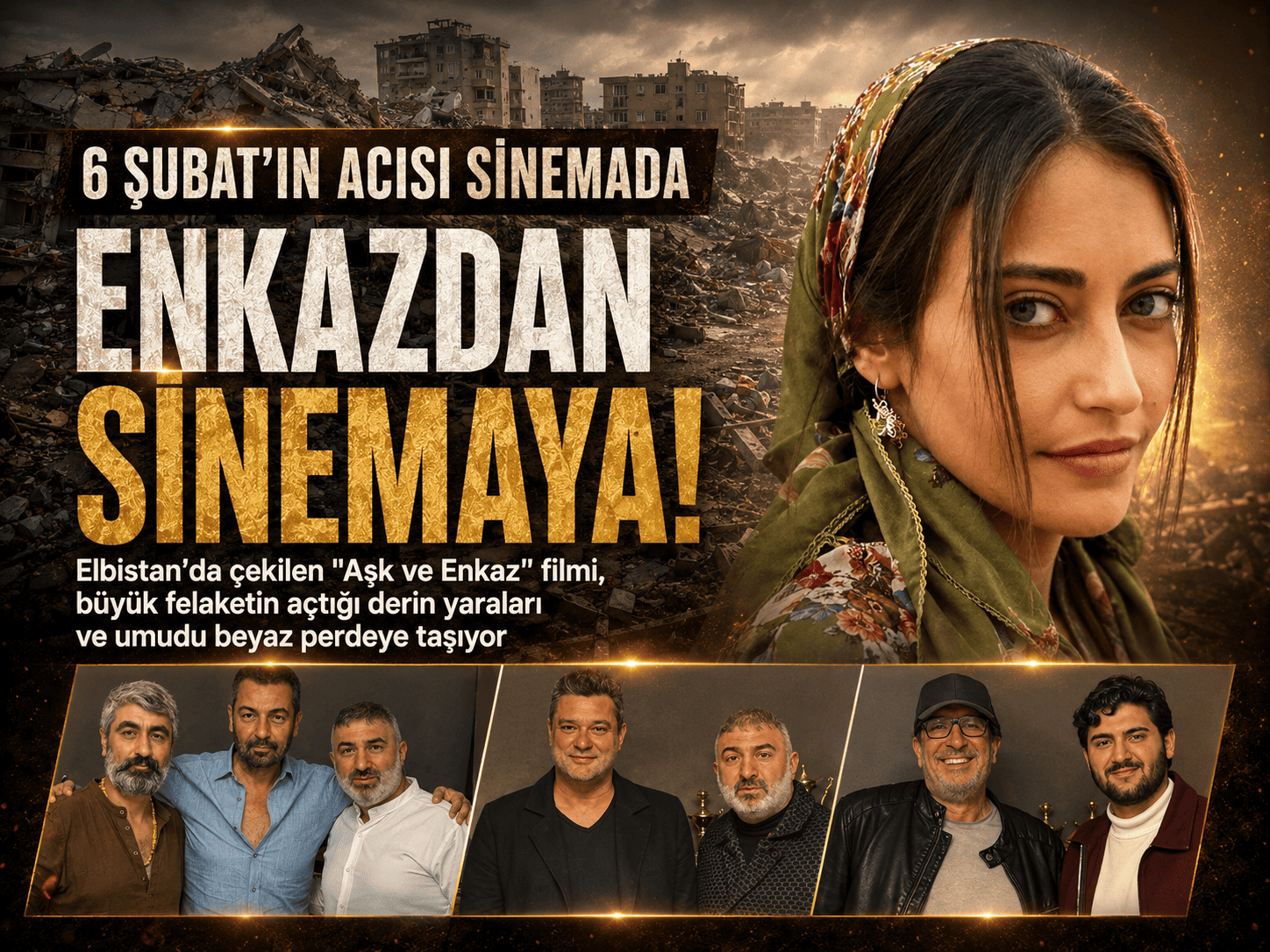 Enkazdan sinemaya: Elbistan'ın hikayesi beyaz perdede!