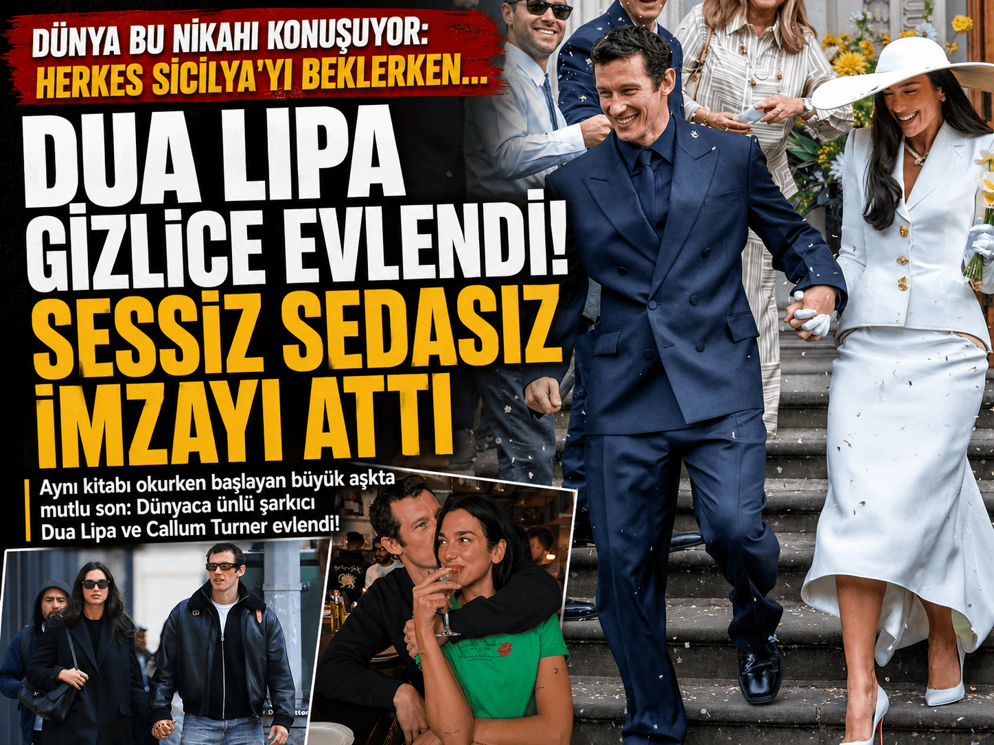 Dua Lipa sessiz sedasız evlendi! İşte o sürpriz nikah