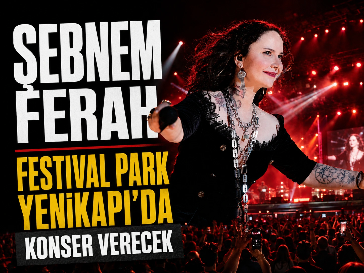 Şebnem Ferah Festival Park Yenikapı’da konser verecek