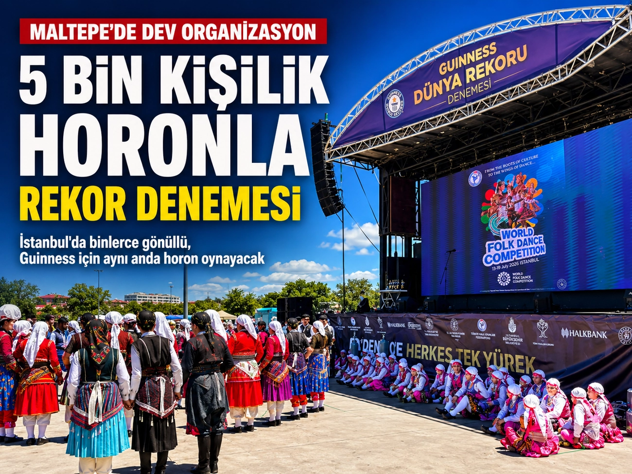 Maltepe’de horonla dünya rekoru denemesi