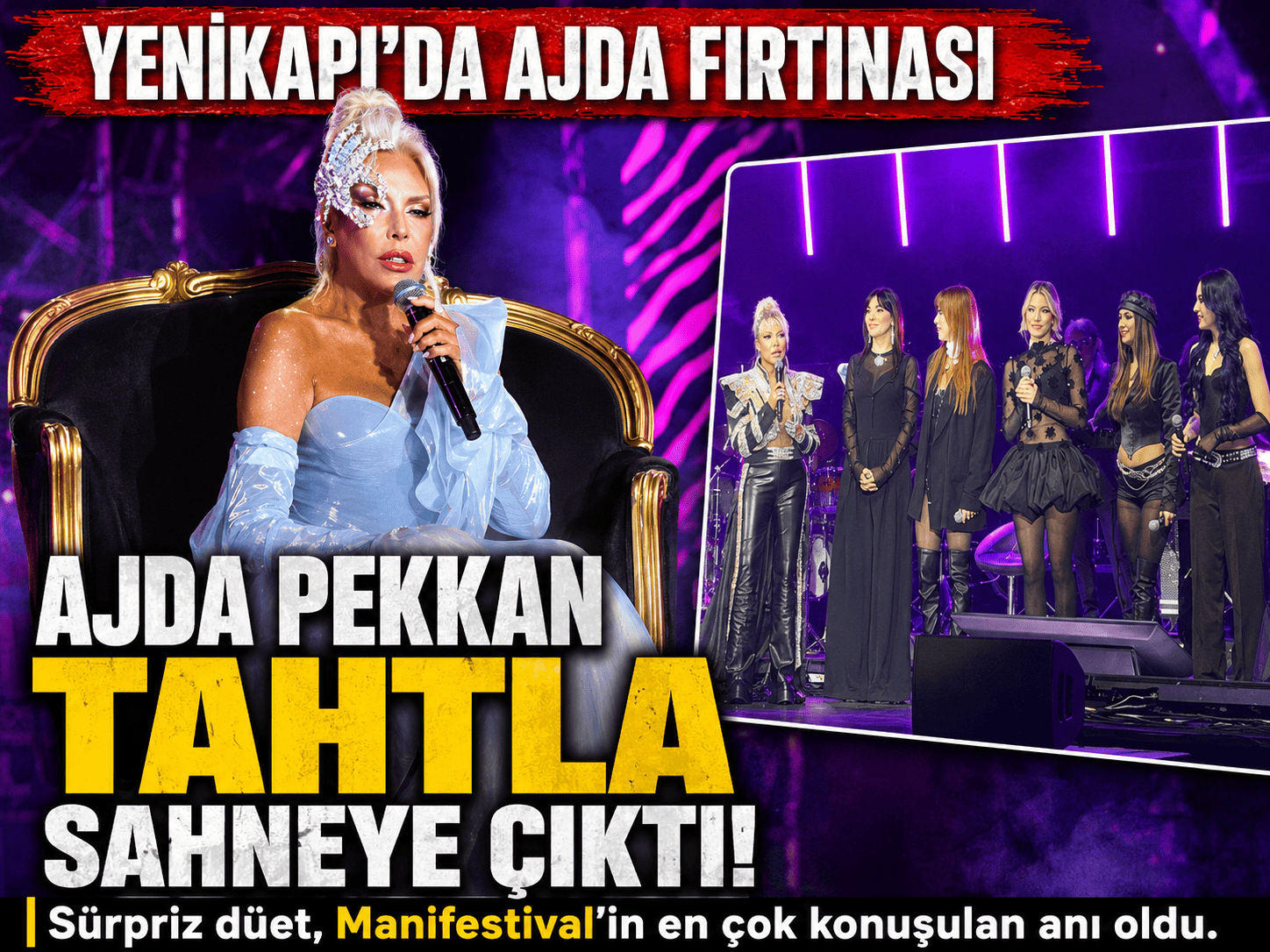Ajda Pekkan Manifest sahnesine çıktı, salon yıkıldı