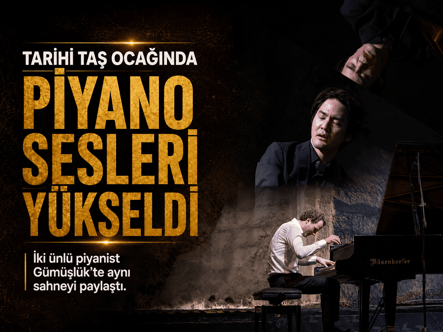 Gümüşlük’te iki piyanistten unutulmaz gece