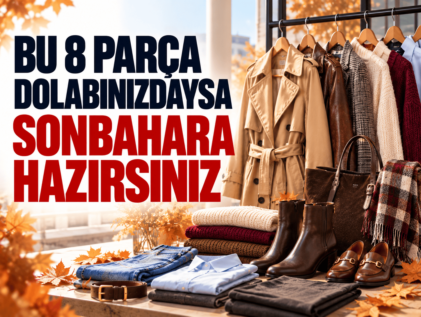Bu 8 parça dolabınızdaysa sonbahara hazırsınız