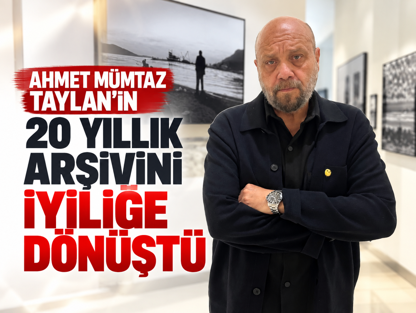 20 yıllık arşivini iyiliğe dönüştürdü