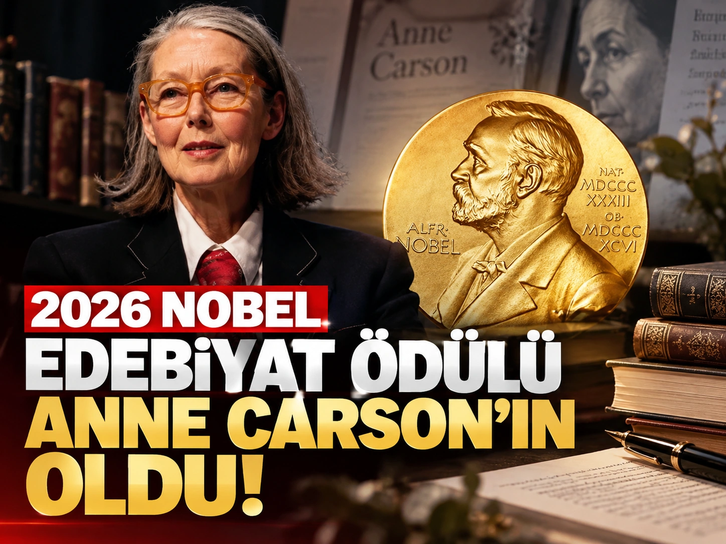 2026 Nobel Edebiyat Ödülü Anne Carson'ın oldu!