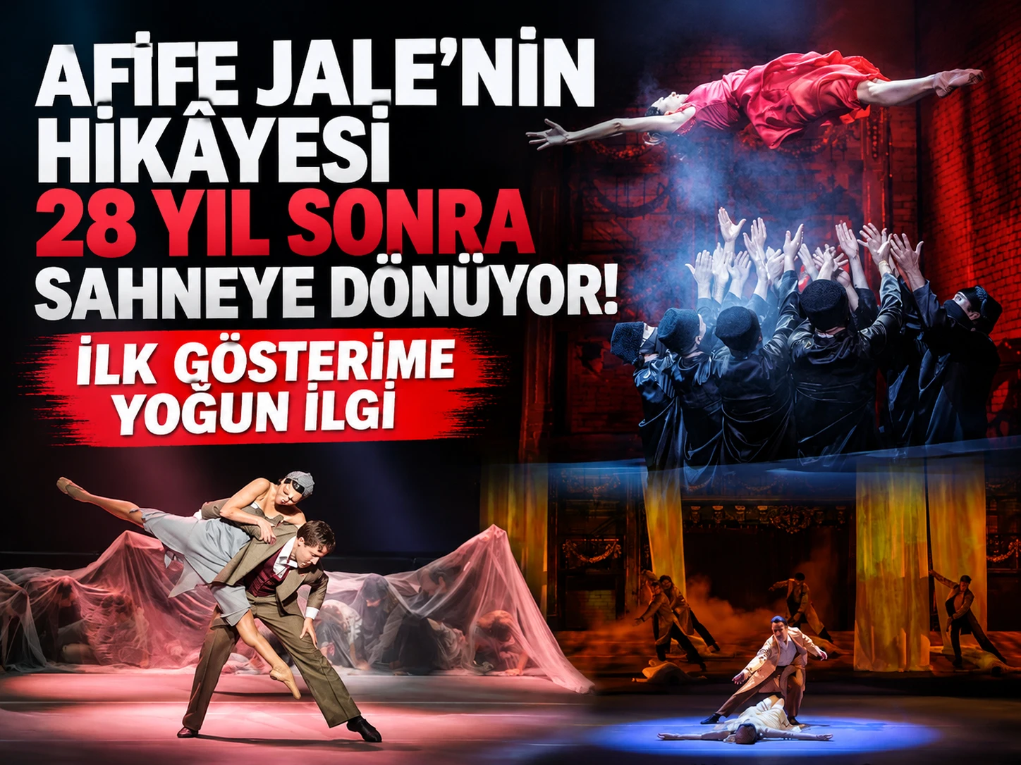 Afife Jale'nin hikâyesi 28 yıl sonra sahneye dönüyor! İlk gösterime yoğun ilgi