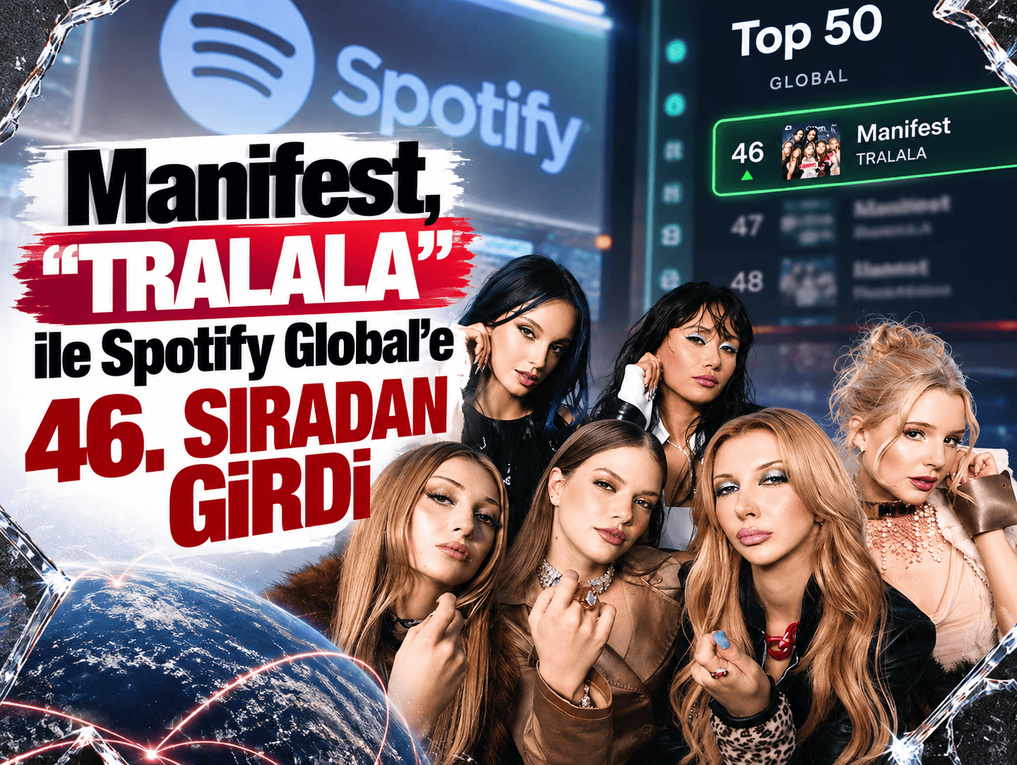 Manifest, “TRALALA” ile Spotify Global’e 46. sıradan girdi