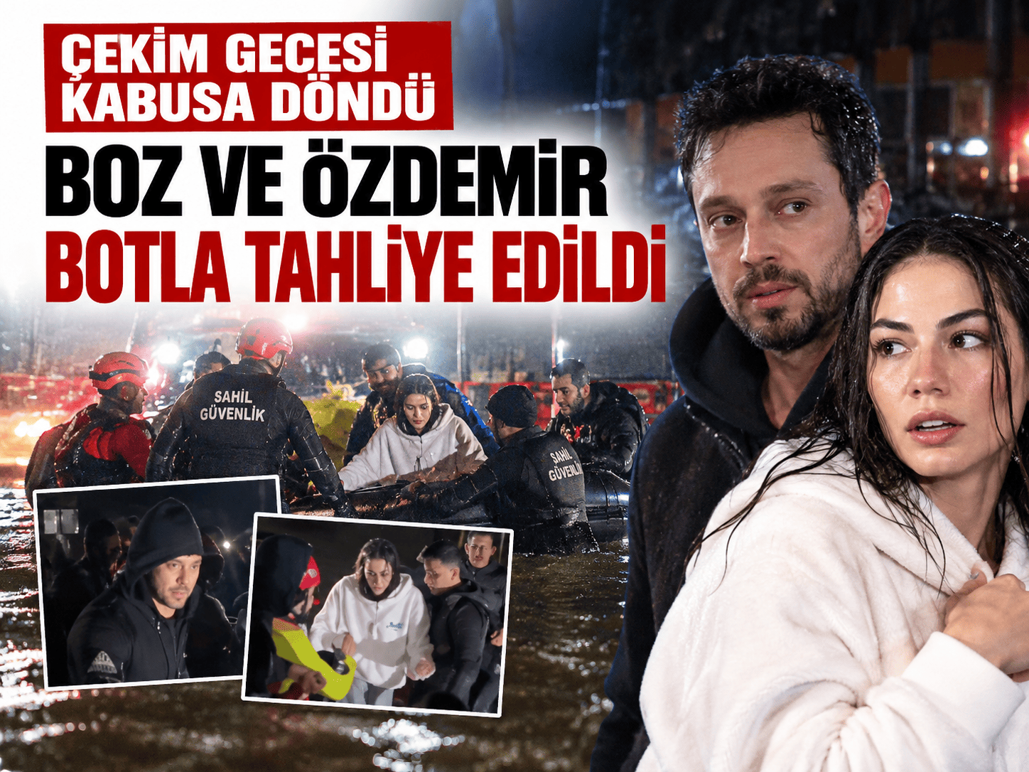 Yüzlerce kişiyle mahsur kalmışlardı! Ünlü isimler böyle kurtarıldı