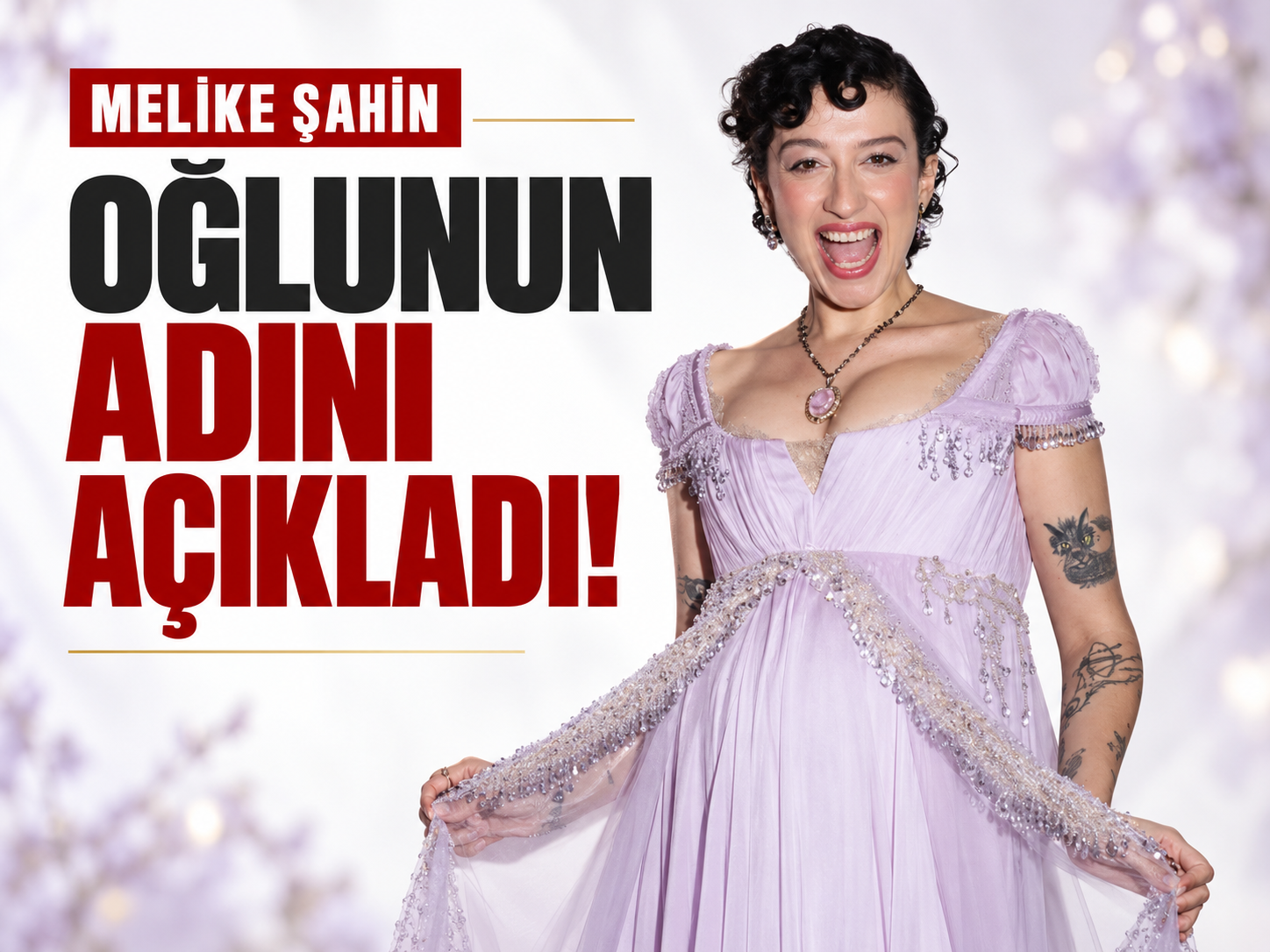 Melike Şahin oğlunun adını açıkladı!