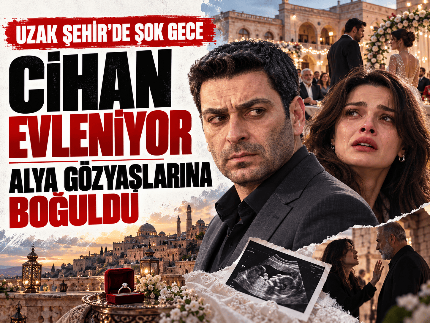 Uzak Şehir'de Cihan evleniyor: Alya gözyaşlarına boğuldu
